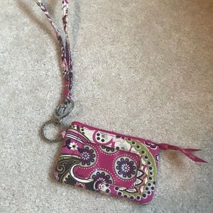 Vera Bradley ID case and lanyard